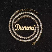 Load image into Gallery viewer, Custom Fancy Tennis Chain Necklace