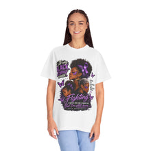 Load image into Gallery viewer, Lupus Awareness “Strong Black Warrior” Fundraiser Tee 💜