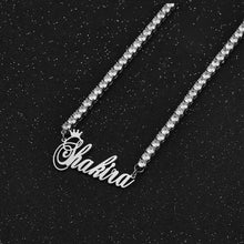 Load image into Gallery viewer, Custom Fancy Tennis Chain Necklace
