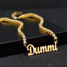 Load image into Gallery viewer, Custom Tennis Chain Necklace
